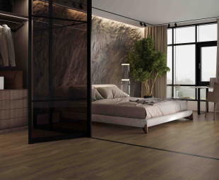 Керамогранит Laparet Riviera Walnut ореховый мат. рект. (20х80) арт. LP2080G0131R